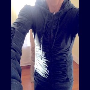 Nomads Hempwear zip hoodie, blue, small